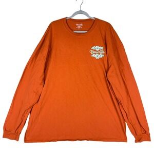 Blessed Girl Shirt Womens 3X Orange Long Sleeve Christian Graphic Plus‎ Size